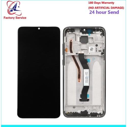 For Xiaomi Redmi Note 8 Pro LCD Screen Display+Touch Screen Digitizer Sensor Assembly Replacement With Frame Redmi Note 8 Pro