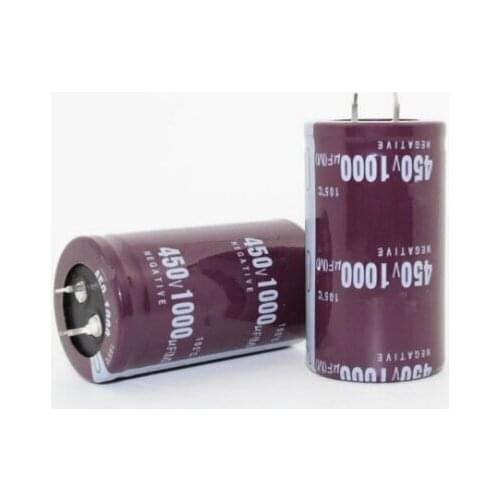 1PCS Good quality 16V 25V 50V 63V 80V 100V 10000UF Radial DIP Aluminum Electrolytic Capacitors Tolerance 20% 450V1000UF