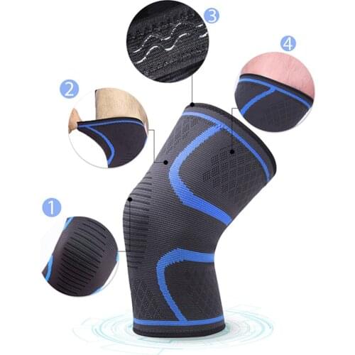 1 Piece Elastic Knee Pads Nylon Sports Fitness Knee Pads Fitness Gear Patella Brace Running Basketball Volleyball Support