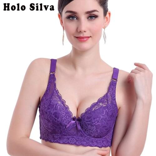 36 38 40 42 44 B C D Big Cup French Lace Bra Hot summer Thin cotton Cup Bombshell Underwear Sexy Lingerie push up Intimates Bra