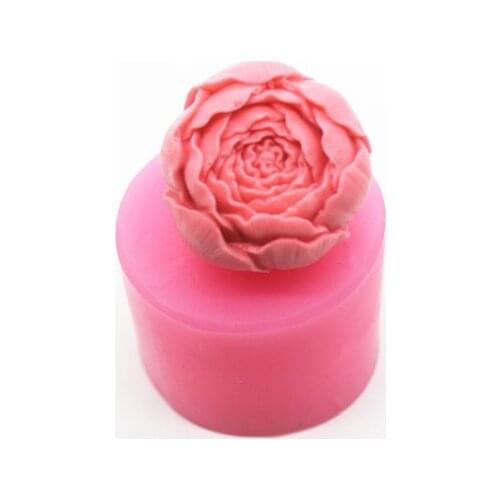 3D Craft rose chocolate Sugarcraft mold Desk Table Decoration food silicone soap mold