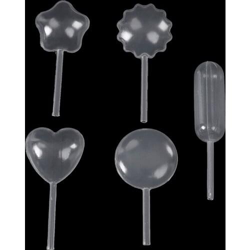 50Pcs/pack Ice Cream Jelly Milkshake Droppers Straw Dropper For Cake Disposable Straw Injector For Cupcake Dessert Baking Tools