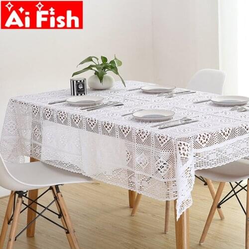 AiFish Lace Tablecloths On The Table