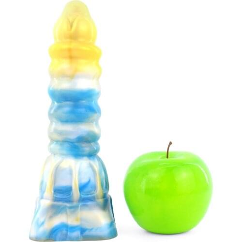 Tower Design Anal Plug Big Butt Plug Super Huge Erotic Anal Sex Toys For Woman Men Anus Expansion Colored silicone Dildos Penis