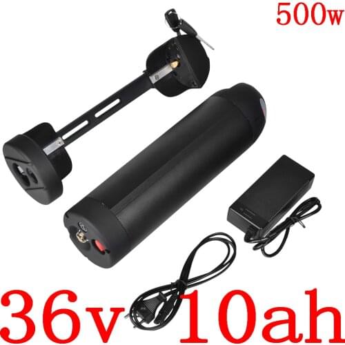 Free duty 36V 10Ah 13Ah 15Ah ebike battery 36V water bottle lithium battery for 36V 250W 350W 500W Bafang/8FUN BBS01 BBS02 motor