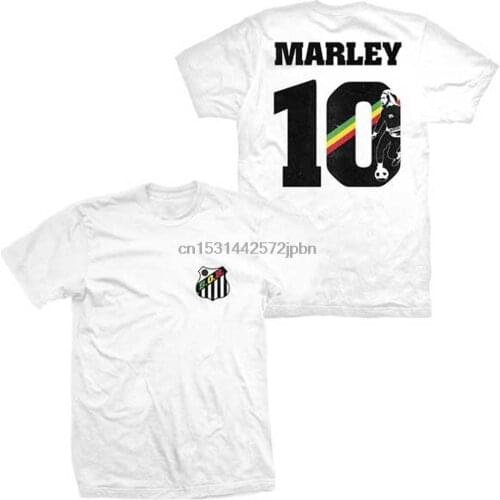 Bob Marley Santos Rasta Soccer T Shirt Official