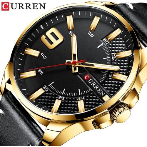 2019 CURREN Men Watch Mens Quartz Wristwatches Male Clock Top Brand Luxury Leather Wrist Watches Reloj Hombres