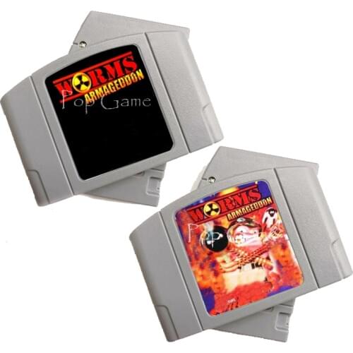 Worms Armageddon Video Game Accessories Memory Cartridge Card for 64 Bit US PAL EUR Version Console
