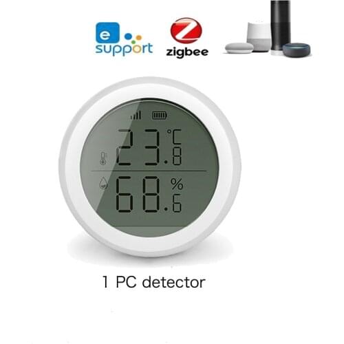 EWelink Smart Home Temperature And Humidity Sensor Detec With LED Screen Works With Home Assistant App Tuya Zigbee Gateway Hub