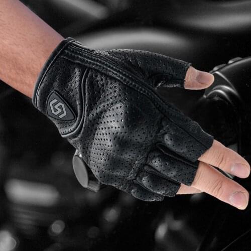 Breathable Professional Black Knuckle Protection Half Finger Gloves for Cycling