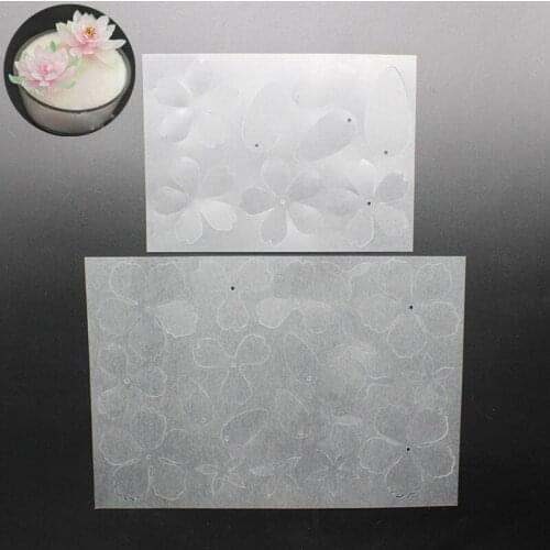 2Pc Flower Hairpin Heat Shrink Film DIY Magic Plastic Paper Sheet Jewelry Making Tool