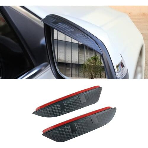 For BMW X5 2000-2021 E53 E70 F15 G05 Car Side Rearview Mirror Rain Eyebrow Visor ABS Carbon Fiber Sun Shade Guard Accessories