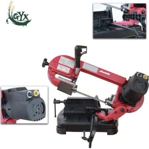 GFW4013 Metal Band Saw 5 Inch Portable Small Multi-function Band Saw Machine Woodworking Metal Cutting Machine