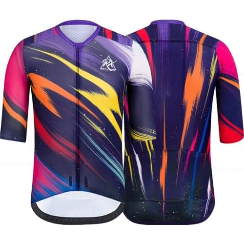 Mens Clothes Wear Better Rainbow Pro Team Areo Cycling Jersey Short Sleeve Bicycle Clothes Summer MTB Road Bike Shirt
