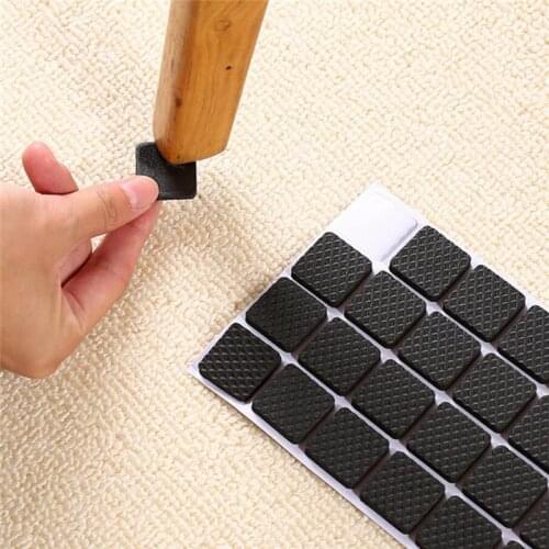 2/12/30/48pcs/lot Chair Leg Pads Floor Protectors For Furniture Legs Table Leg Covers Round Bottom Anti-Slip Pads Rubber Feet