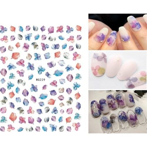 10PCS Rainbow Wnicorn Pony Nail Stickers Anime Super Cute Female Nail Slider