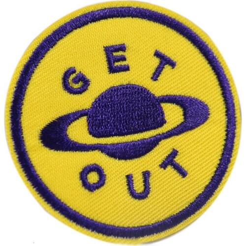 Space Universe Patch for Clothing Iron on Embroidered Sew Applique Cute Planet Patch Fabric Badge Garment DIY Apparel Accessory