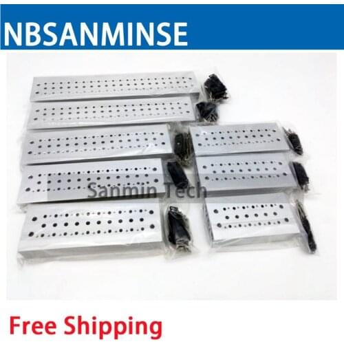 NBSANMINSE SY7000 Solenoid Valve Mainfold Conflux Board Alloy G Thread Pneumatic Parts for fixed the valve in one group