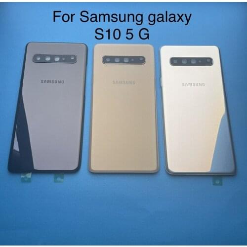Original For Samsung Galaxy S10 5G G977 G977F 5G Version Battery Cover Back Cover S10 5G housing