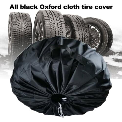 S/L All Black Tire Case Tire Protection Cover Waterproof Car Lightweight Tyre Spare Cover Uv-Proof Wheel Protective Storage Bags