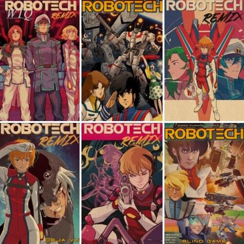 Japan Anime Macross Retro Poster Anime Posters Wall Decor Posters Home Decor Wall Art Canvas Painting Photos for Childrens Room