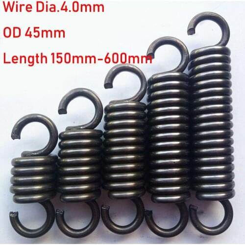 1pcs Wire Diameter 4.0mm Tension Extension Spring Expansion Springs Length 150/160/180/200/220/240/260-600mm Out Diameter 45mm