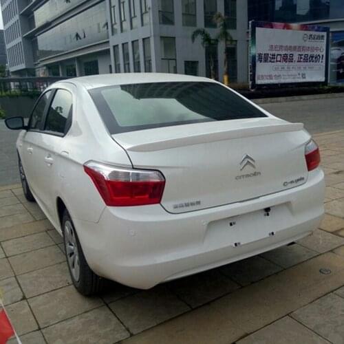 For Citroen C-Elysee Spoiler 2014 2015 2016 2017 High Quality ABS Material Car Rear Trunk Wing Accessories Body Kit