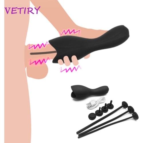 Urethra Expansion Stimulator Adult Sex Toys For Men Masturbator Horse Eye Penis Plug Vibrator Penis Training Masturbation Device