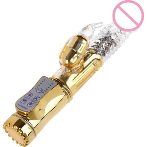 12 Speeds Rabbit Vibrators G-Spot Vibration & Rotation Waterproof Sex Vibrating Dildo for Female Masturbator Toys