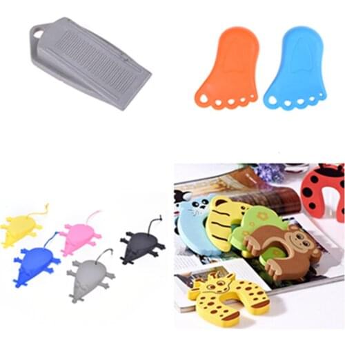 1Pcs Door Stopper Doorknob Wall Protection Children Savor Shockproof Stop Drop Ship Door Handle Stopper
