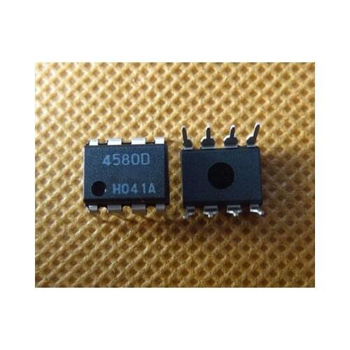 10pcs/lot NJM4580D JRC4580D JRC 4580D DIP-8 CHIP IC In Stock