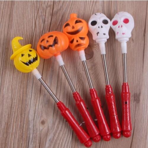 120pcs 2017 Pumpkin Ghosts Glow Stick Halloween Glow Sticks can flash 4hours-6hours