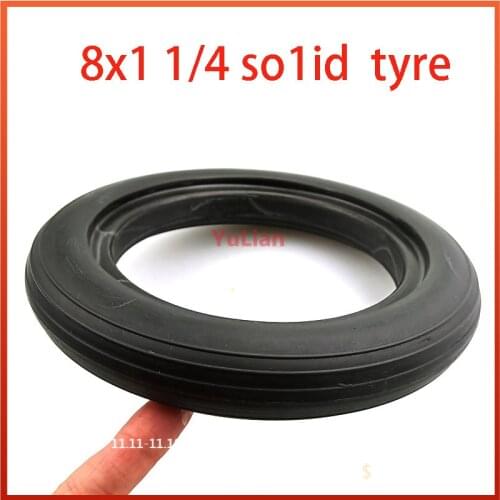2019 New 8x1 1/4 Non Inflation Solid Tyre with Good Quality for Electric Scooter 8*1 1/4 Solid Tire