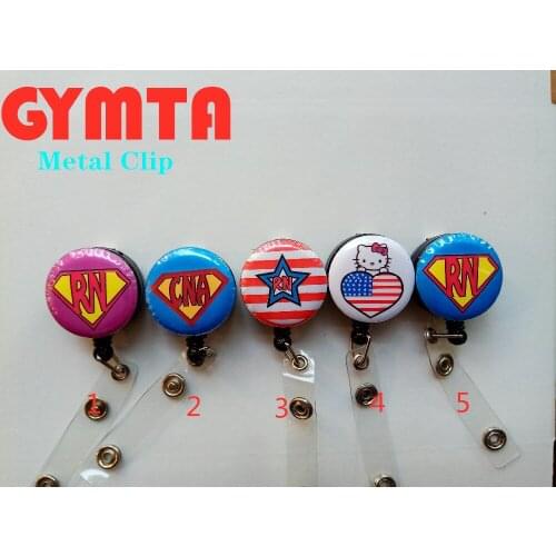 5PCS Badge Reel Retractable ID Badge Holder