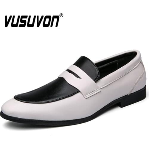 38-48 Loafers Men Non-slip Penny Shoes Light Comfortable PU Leather Casual Shoes Big Size Black Yellow Mocasin Homme