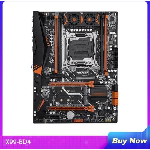 For HUANANZHI X99-BD4 Server Mainboard Intel X99 LGA 2011-3 4 Channel