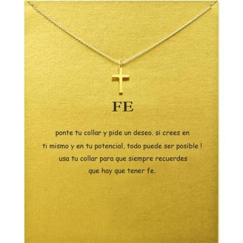 Dogeared Cross Choker Gold Statement Necklace Jewelry Chain Colar Women Kolye Collares Collier Ketting Bijoux Femme Collar FE