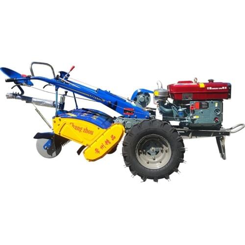 22 horse power Walking tractors single cylinder diesel engine agricultural small Farmland tractor with rotary tiller