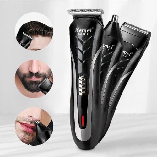 KEMEI Multifunctional Clipper Baldheaded Floating Cutter Precision Beard Mens Hair Trimmer Hair Cutting Machine Adult Kid 30F