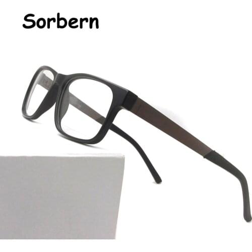 TR90 Plastic Titanium Glasses Frame Men Square Myopia Eye Glasses Prescription Eyeglasses Frame Nerd Optical Eyewear 52 55 Size
