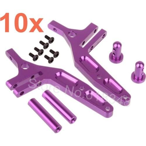 Wholesale 10pcs/Lot HSP 1:10 Upgrade Parts 106044 Alum Wing Stay For 1/10 4WD RC Car Off Road Buggy