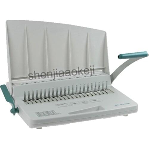Bookbinding machine GD-5200B rubber ring clamp binding machine 21 hole comb type contract text manual punching machine 1pc