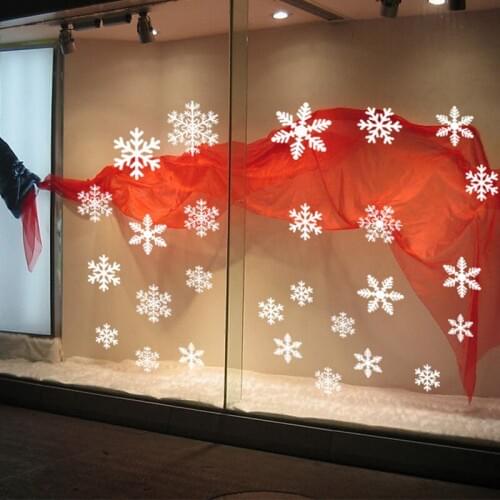 Christmas Decorations white snowflakes Multiple Christmas Snowflakes Window Orndecor happy new year