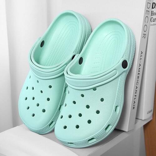 Soft-soled Women Sandals 2021 Summer Ladies Beach Green Shoes EVA Lightweight Sandles Flat Unisex Colorful Shoe Sandalias