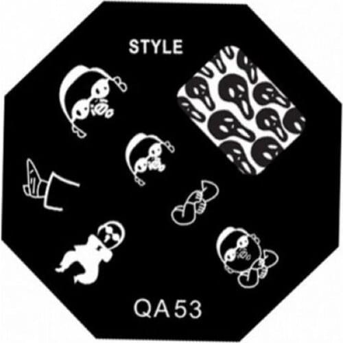 2020 QA series stencil printing press template reusable imaging plates DIY nail tools Little feet QA53