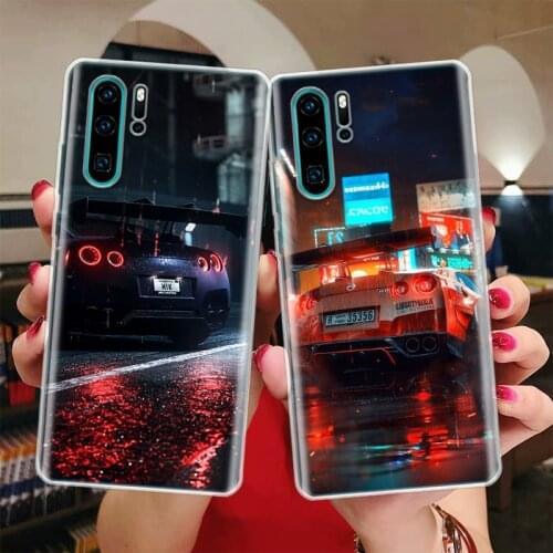 GTR Sport Car JDM Silicon Phone Case For Huawei Honor 10 9 20 Lite Y5 Y6 Y7 Y9 9X 8X 8S 8A 7X 7A 7S Pro + 10i20i Coque
