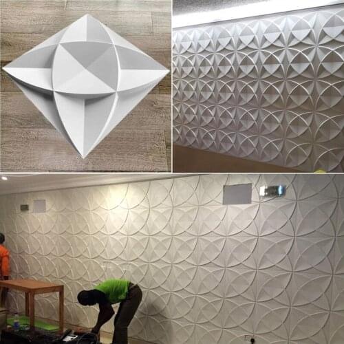 30x30cm 3D three-dimensional 3D tile panel mold plaster 3D wall stickers living room wallpaper mural waterproof bathroom kitchen