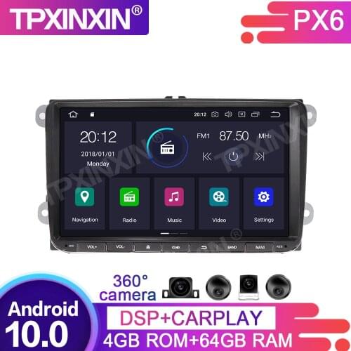 64G Android 10.0 For Volkswagen series universal Car Multimedia Player GPS Navigation Headunit Radio Audio Stereo Tape Recorder