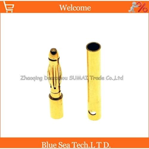 2mm 7u gold-plating banana socket/plug for assembly test leads,Model motor.for Amass