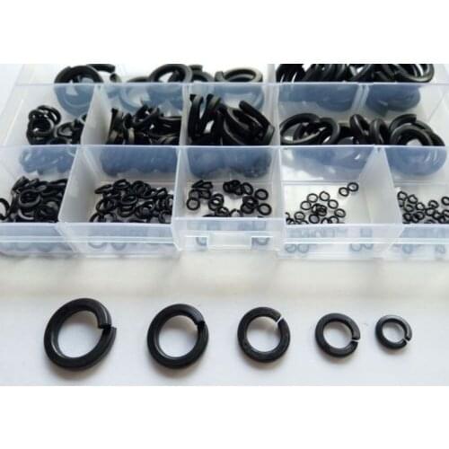240pcs M2-M16 Opening Spring Washer Gasket Elasticity Washers Gaskets Assortment